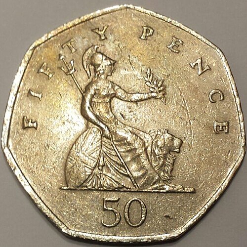 1969 50p (First Issue) obverse