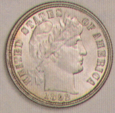 Barber Dime 1892-S
