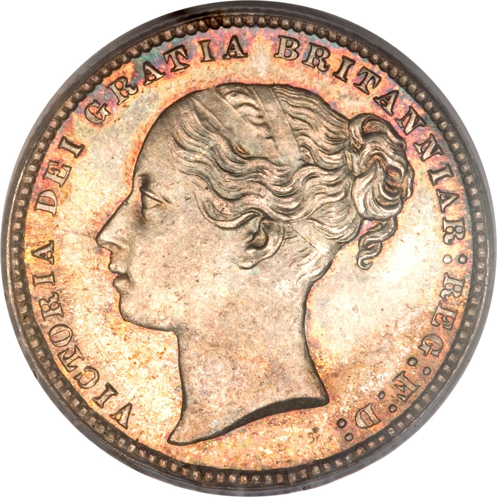 1 Shilling - Victoria 1st portrait; 'Young Head' obverse