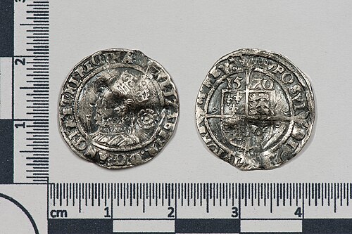 1½ Pence - Elizabeth I (3rd and 4th issue; small flan) obverse