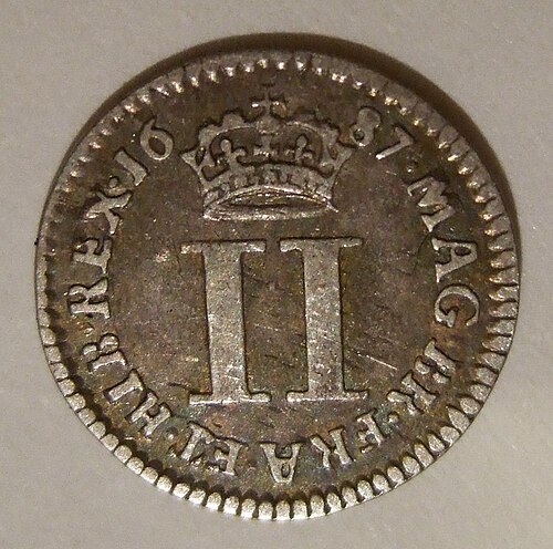 2 Pence - James II (incl. Maundy) obverse