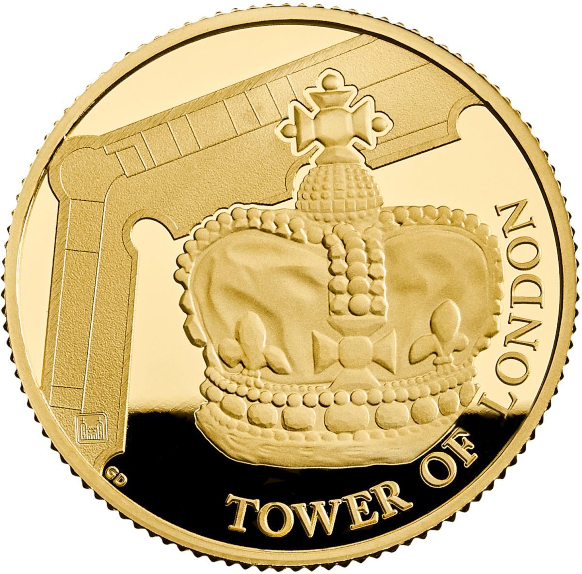 25 Pounds - Elizabeth II The Crown Jewels; Gold Proof reverse