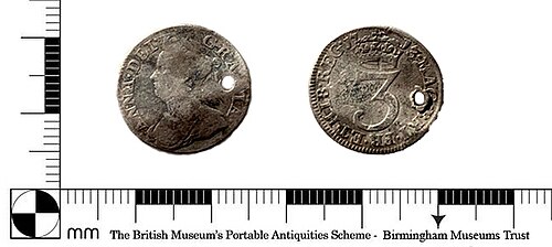2 Pence - Anne (2nd bust; incl. Maundy) obverse