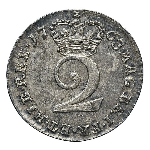 2 Pence - George III (Thin numerals; incl. Maundy) obverse