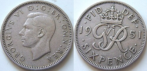 2 Pence - George VI (1st Maundy issue) obverse