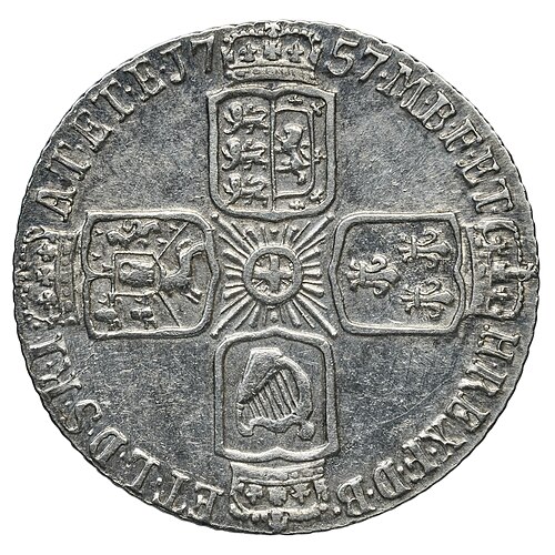 6 Pence - George II (Older bust)