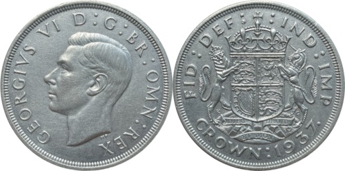 1 Crown - George VI (Coronation) obverse