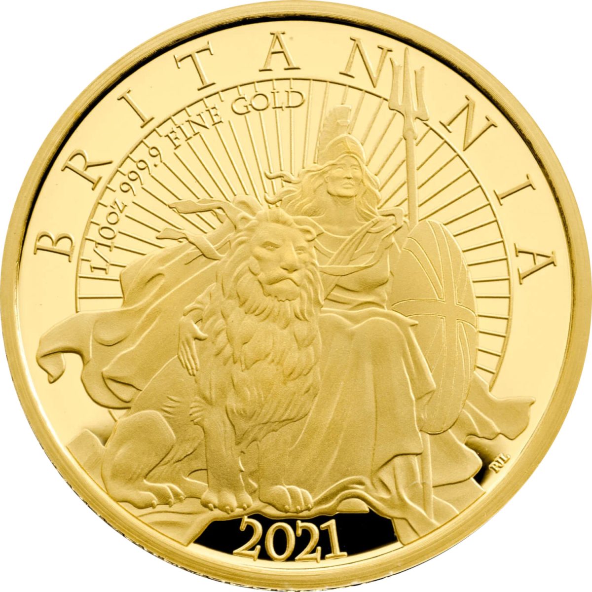 10 Pounds - Elizabeth II 5th portrait; 1/10 oz Fine Gold