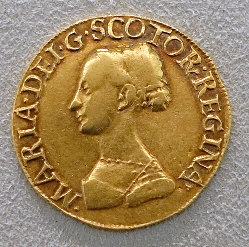 ⅓ Ryal - Mary I (5th Period, Countermark of 1578) obverse