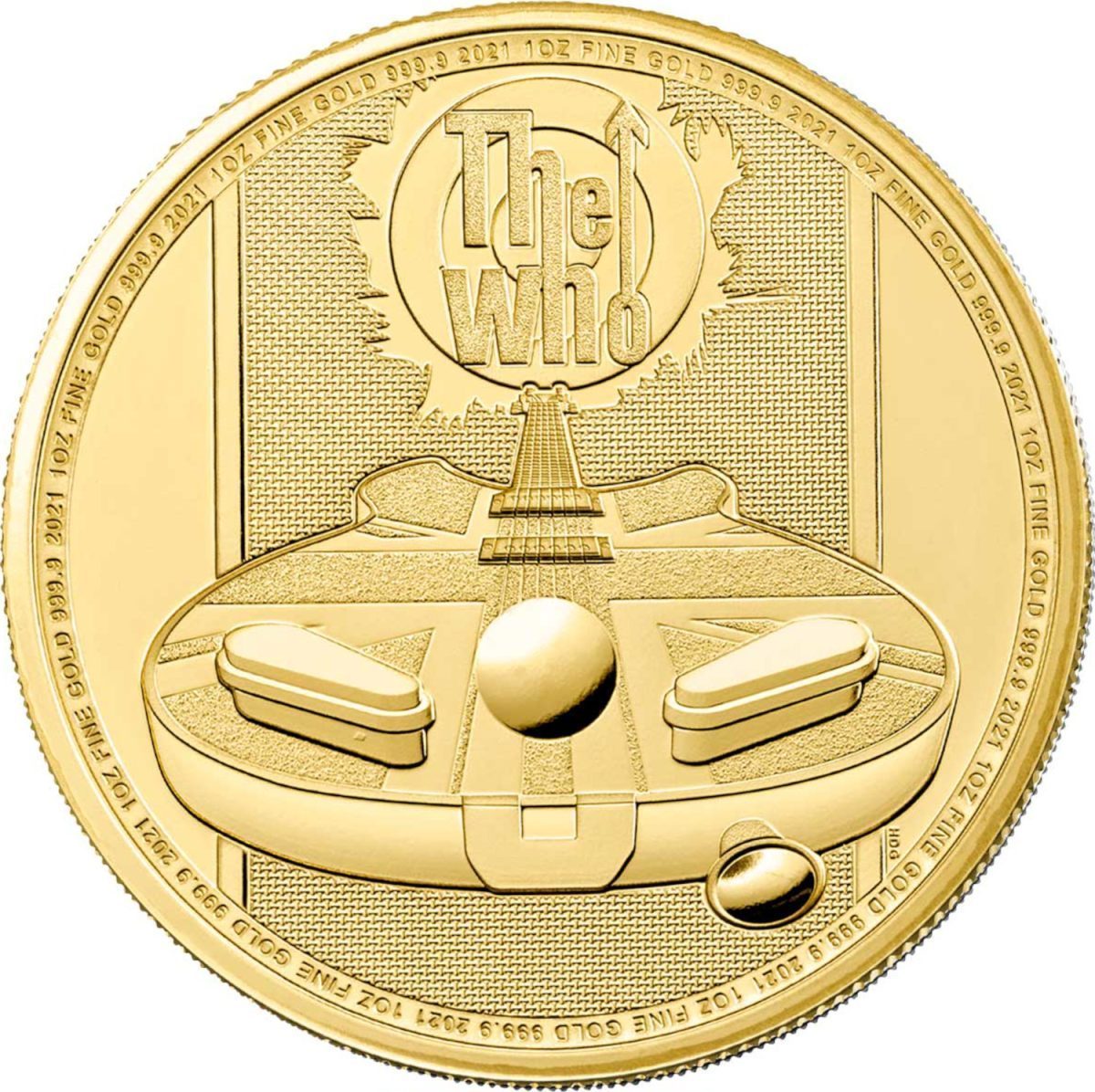 100 Pounds - Elizabeth II The Who; 1 oz Fine Gold