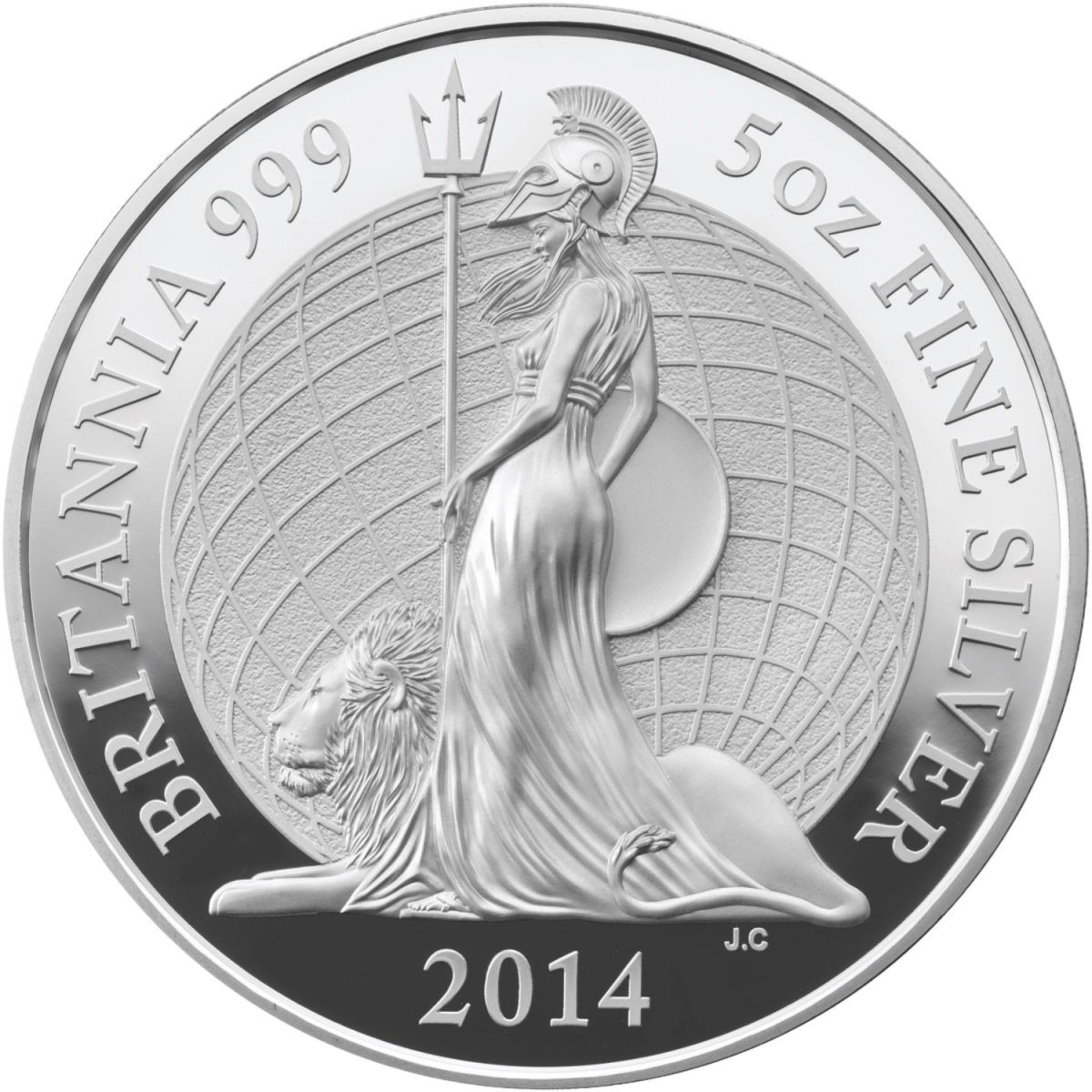 10 Pounds - Elizabeth II 5th portrait; 5 oz Fine Silver