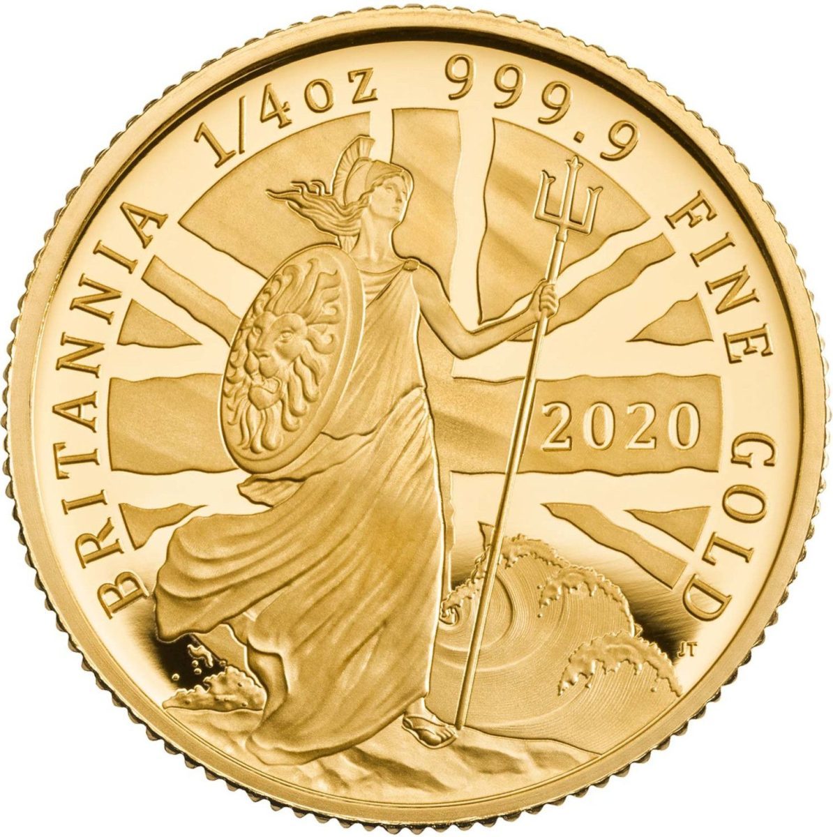 25 Pounds - Elizabeth II 5th portrait; 1/4 oz Fine Gold