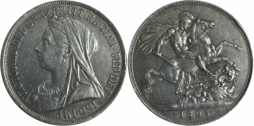 1 Crown - Victoria (3rd portrait) obverse