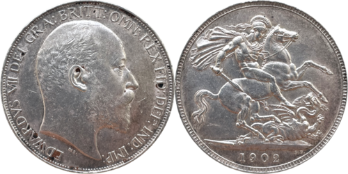 1 Crown - Edward VII obverse
