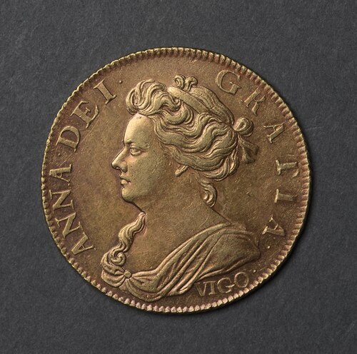 ½ Guinea - Anne obverse