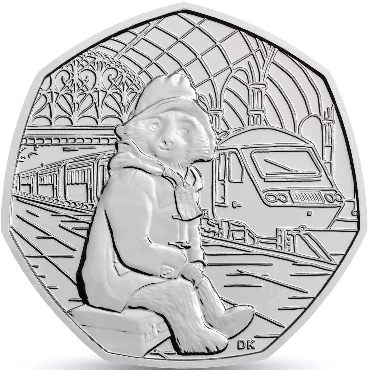 50 Pence - Elizabeth II 5th portrait; Paddington at the Station
