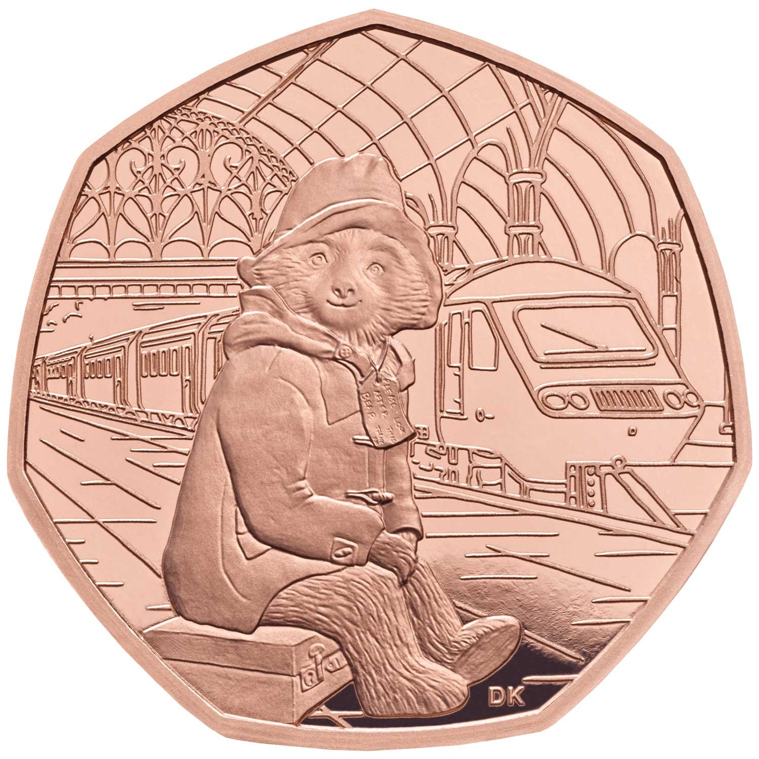 50 Pence - Elizabeth II Paddington at the Station; Gold Proof