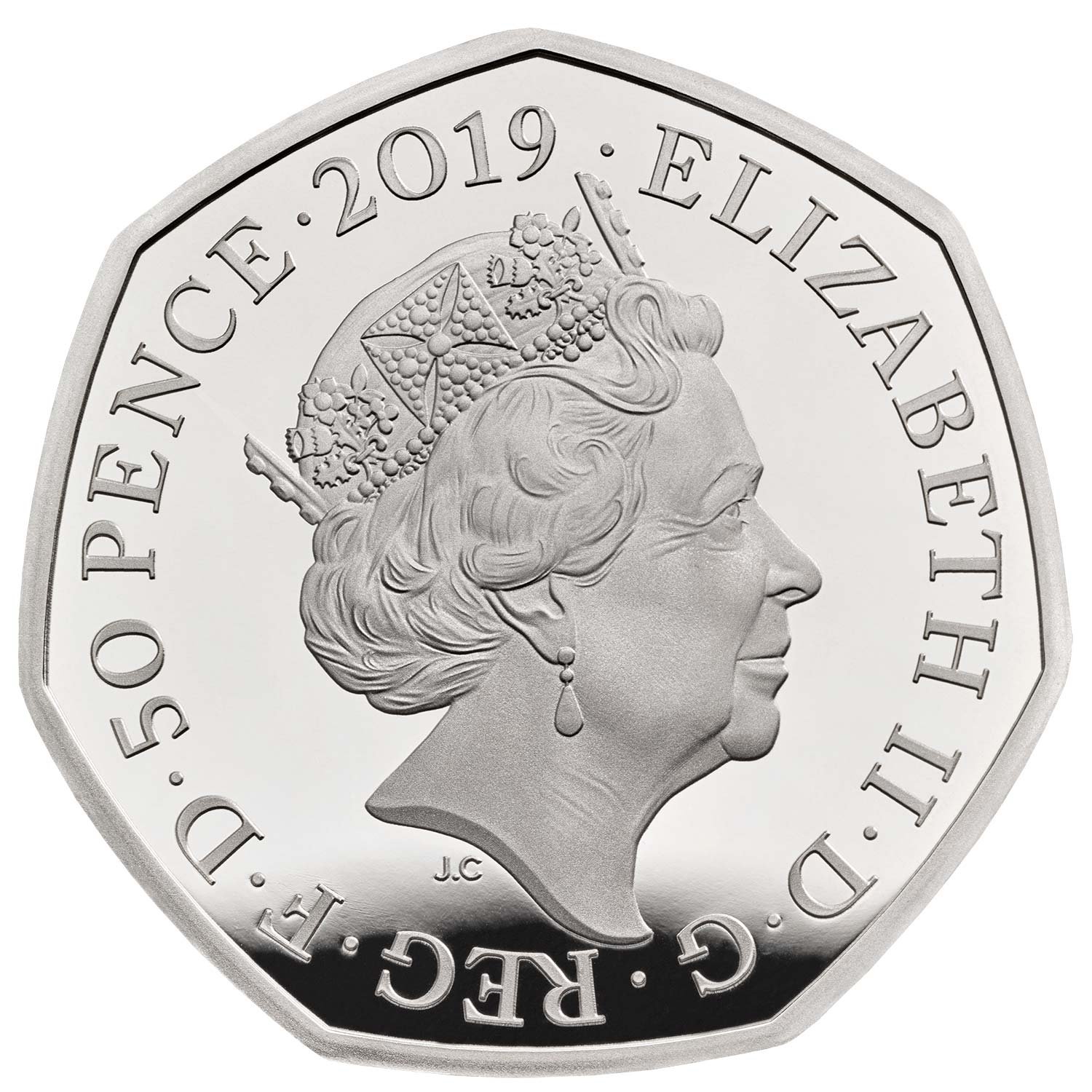 50 Pence - Elizabeth II Paddington at the Tower; Silver Proof obverse