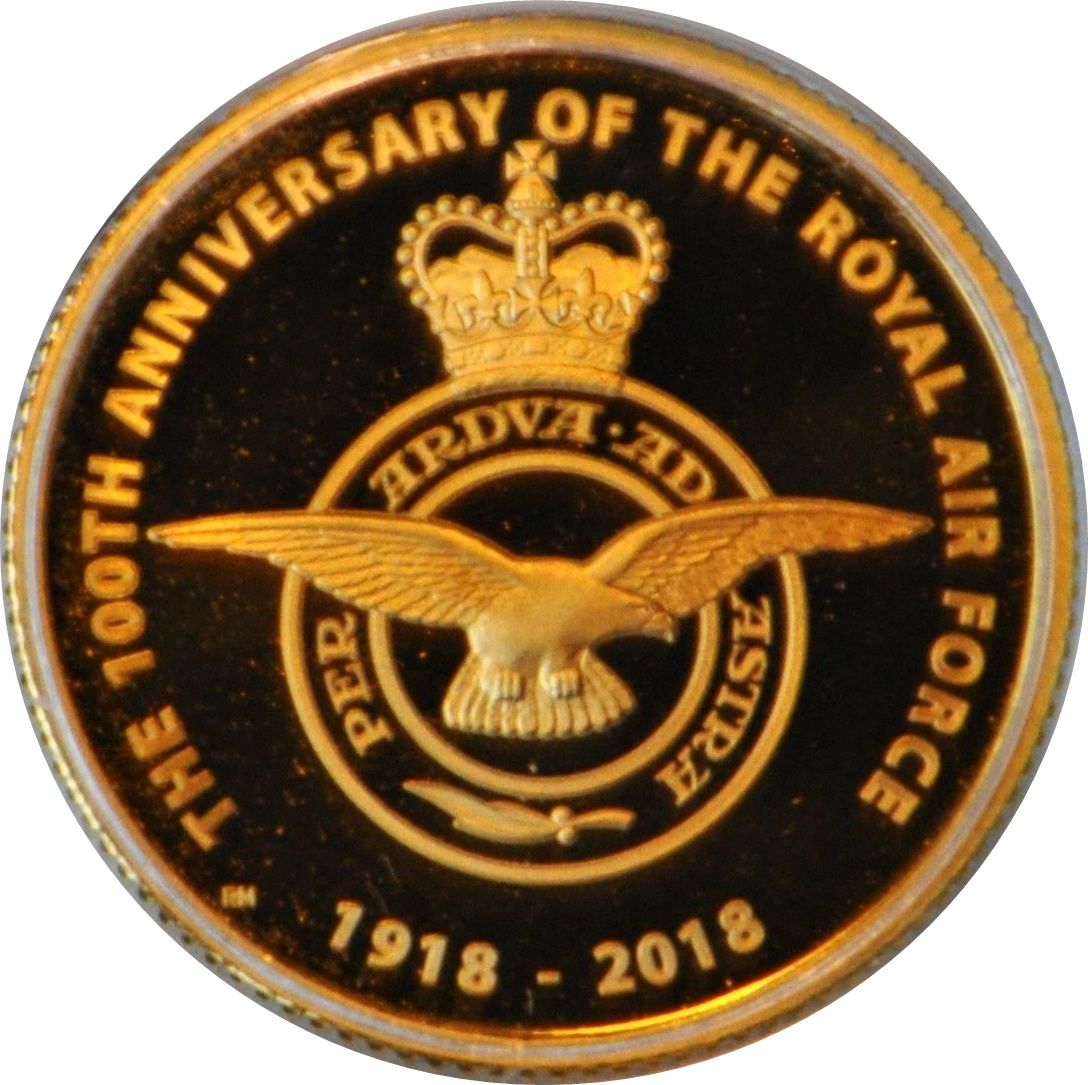 25 Pounds - Elizabeth II Royal Air Force Badge; Gold Proof reverse