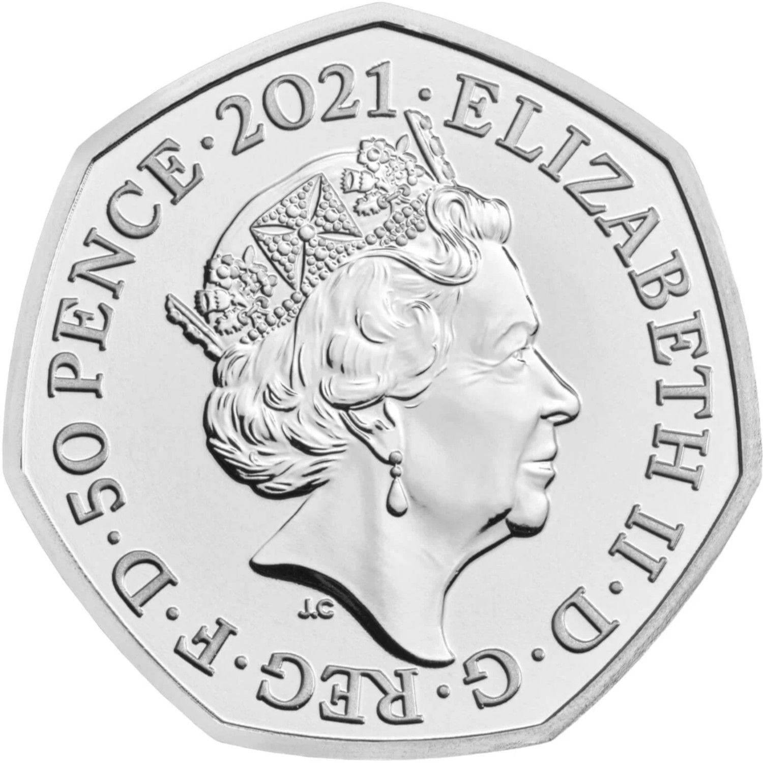 50 Pence - Elizabeth II Charles Babbage; Silver Piedfort obverse