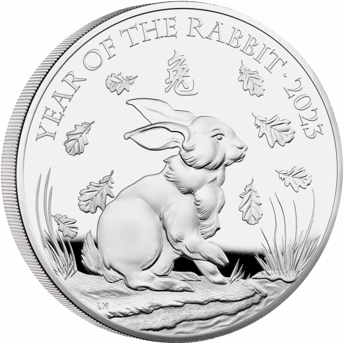 10 Pounds - Elizabeth II Posthumous; Year of the Rabbit; Silver Proof reverse