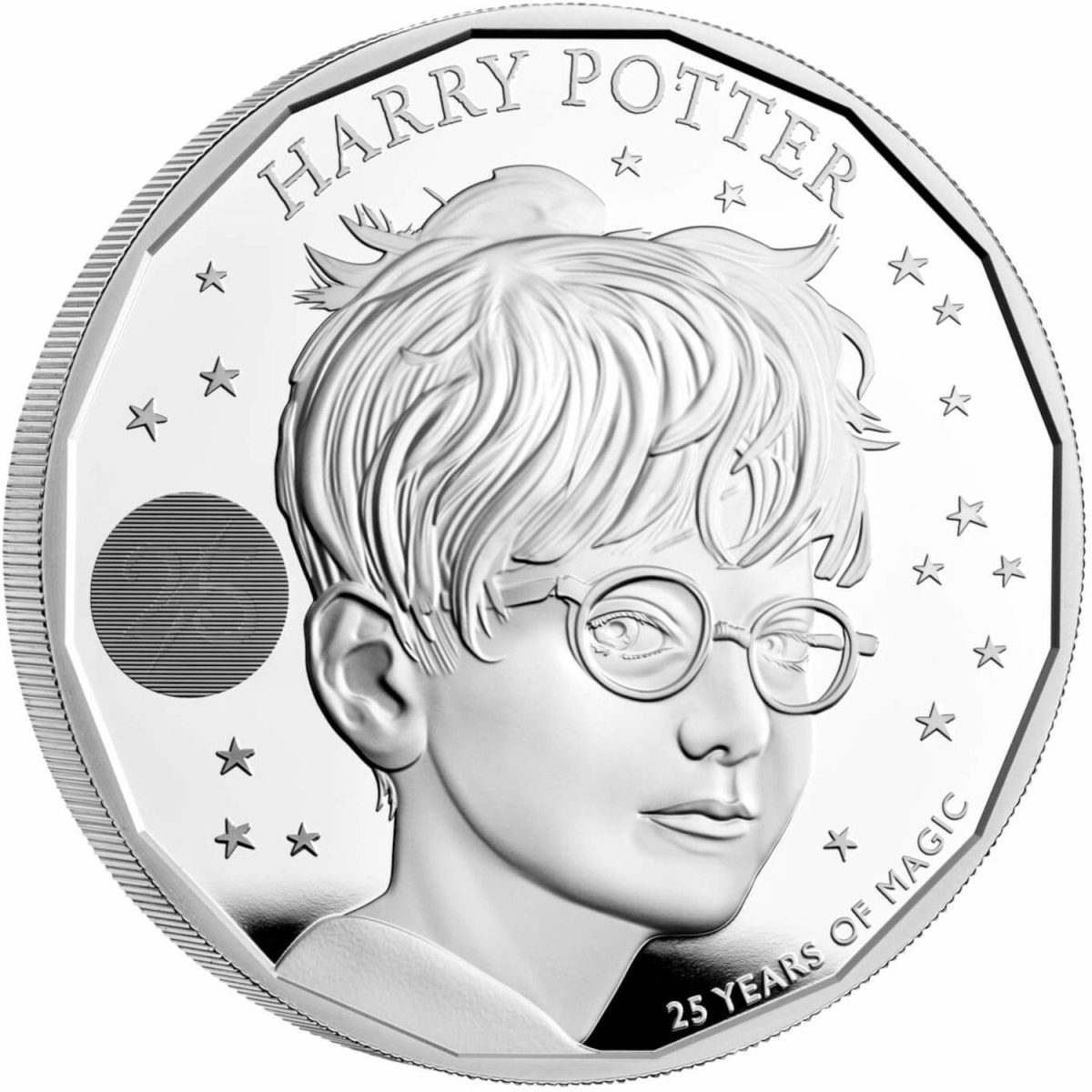 10 Pounds - Elizabeth II Harry Potter; Silver Proof