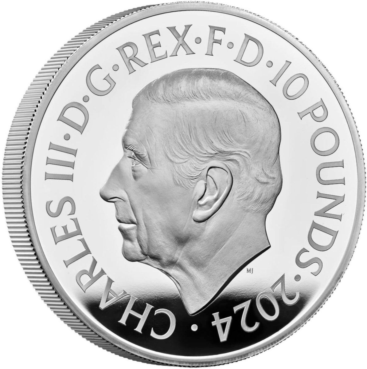 10 Pounds - Charles III Han Solo and Chewbacca; Silver Proof obverse