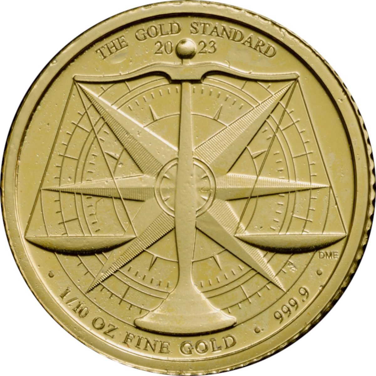 10 Pounds - Charles III Gold Standard; 1/10 oz Fine Gold reverse