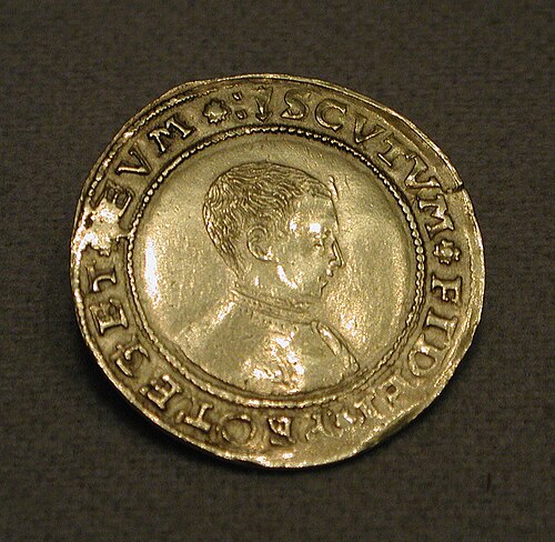 ½ Sovereign - Edward VI (3rd period) obverse