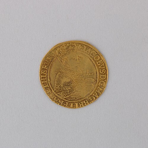 1 Sovereign - James I (1st coinage; 2nd bust) obverse