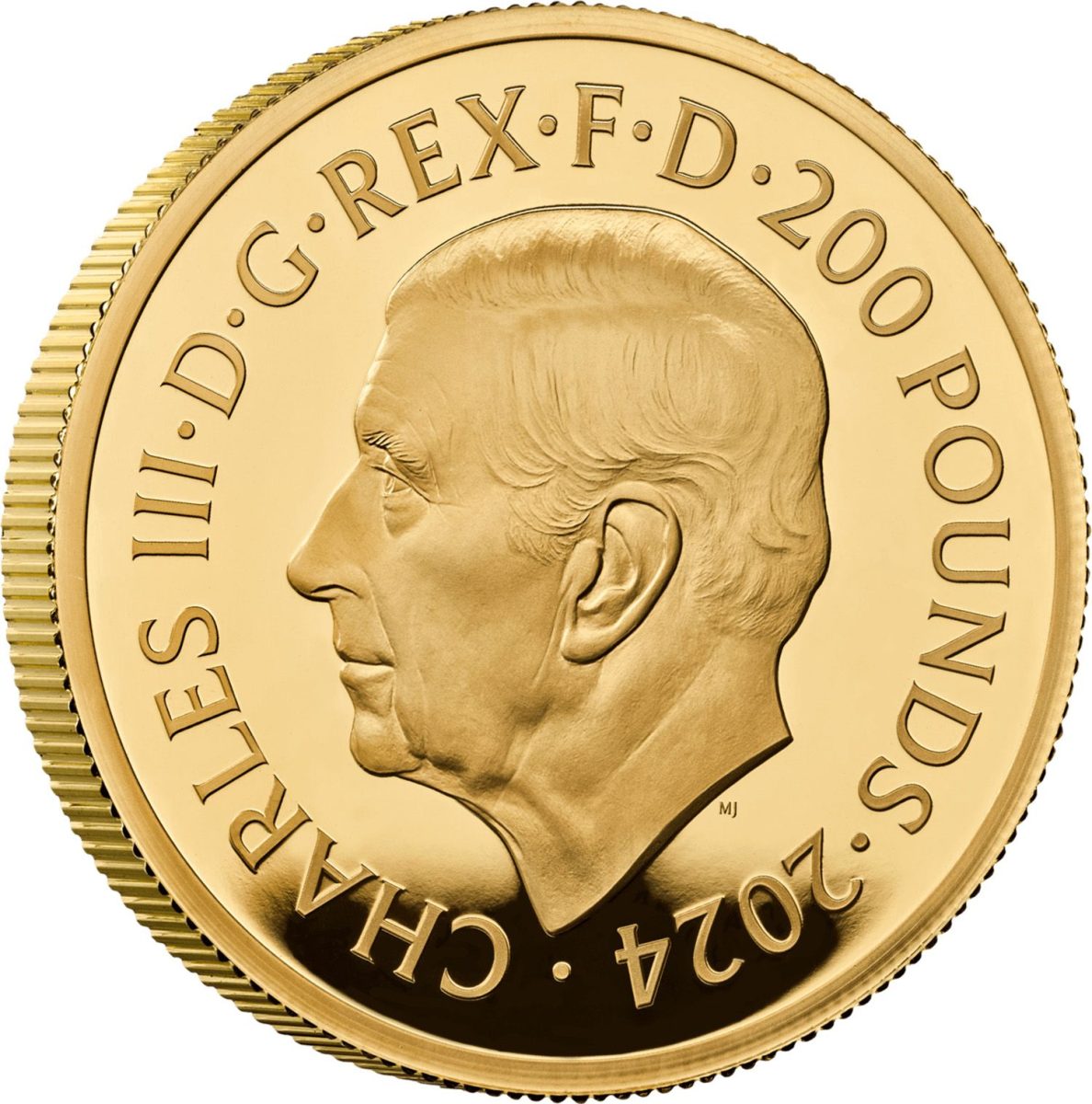 200 Pounds - Charles III Waterloo Medal - Allied Leaders; Gold Proof obverse