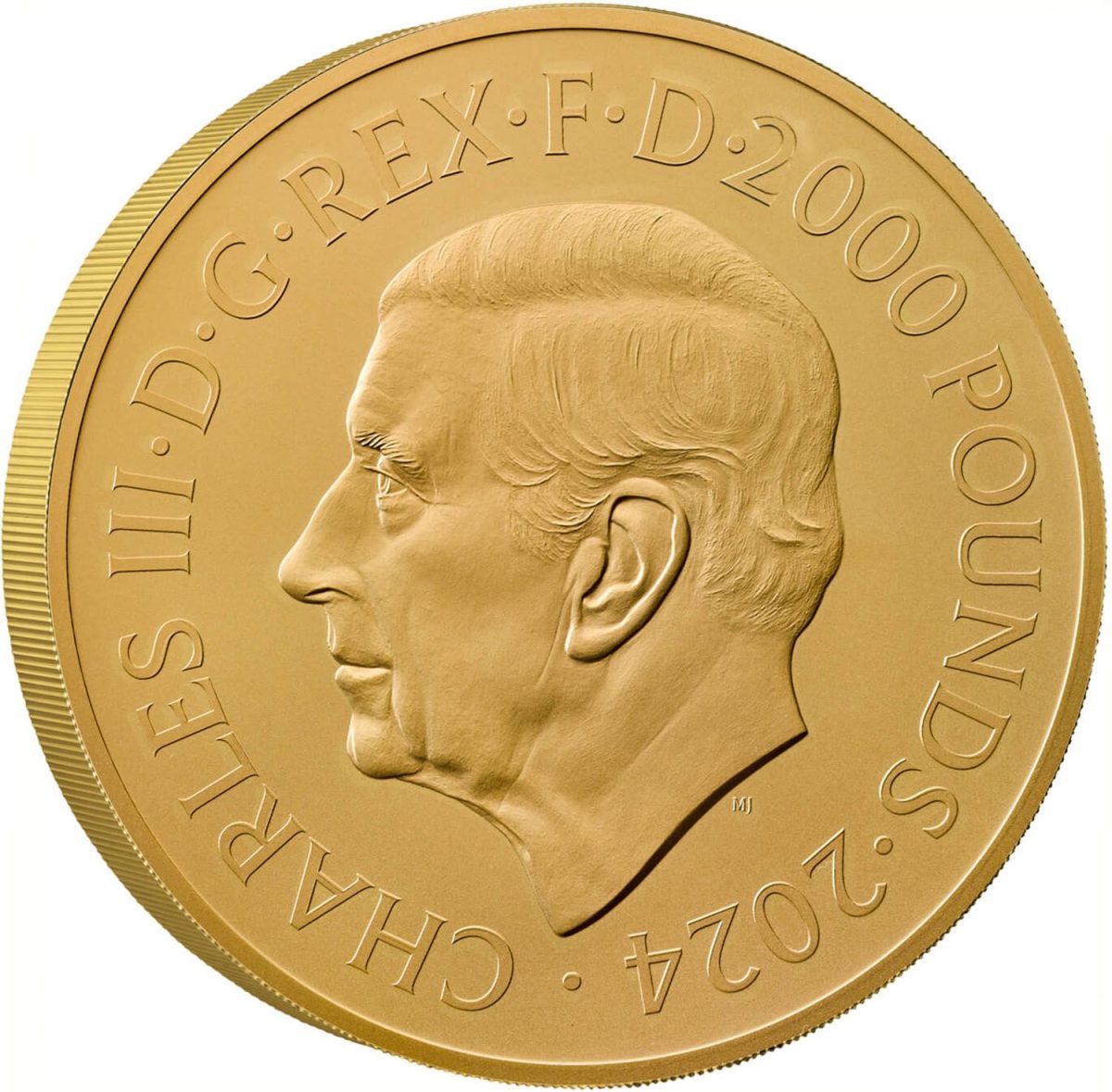 2000 Pounds - Charles III Waterloo Medal - Allied Leaders; Gold Proof obverse
