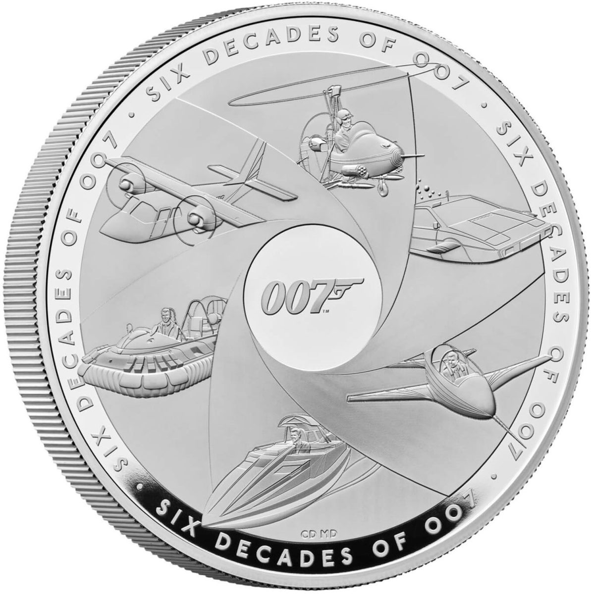 10 Pounds - Charles III Bond Films Completer; Silver Proof