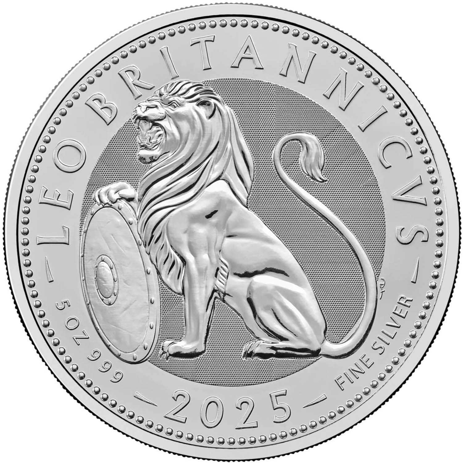 10 Pounds - Charles III (British Lion; 5oz Fine Silver)