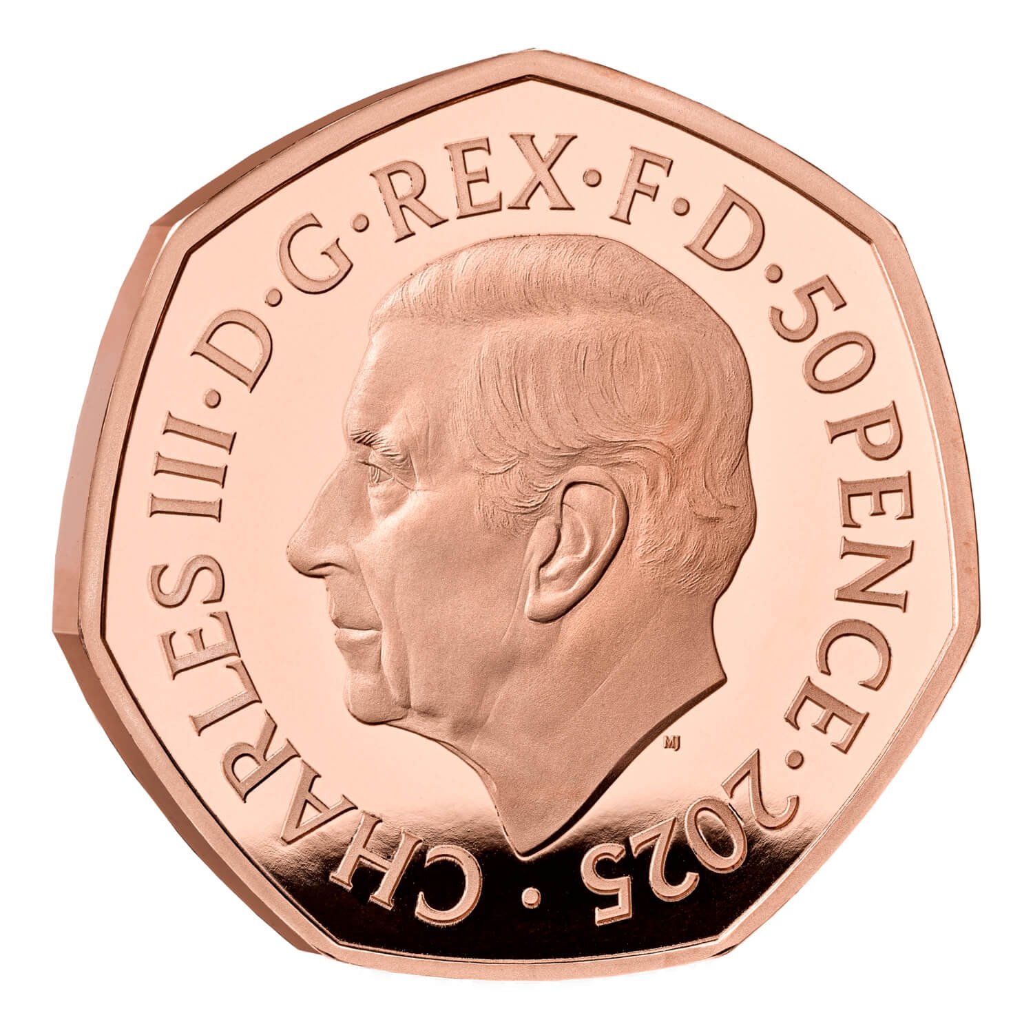 50 Pence - Charles III Red Arrows; Gold Proof obverse