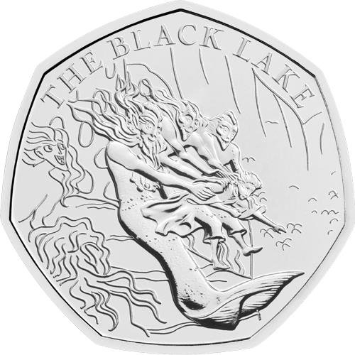 50 Pence - Charles III The Black Lake reverse