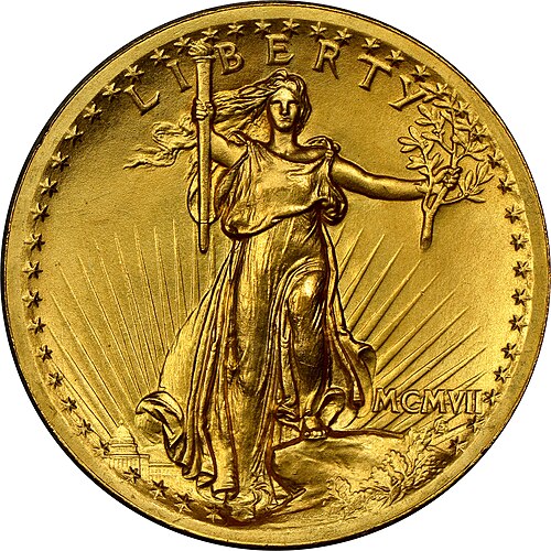 20 Dollars "Saint-Gaudens - Double Eagle" (Bullion Coinage) obverse