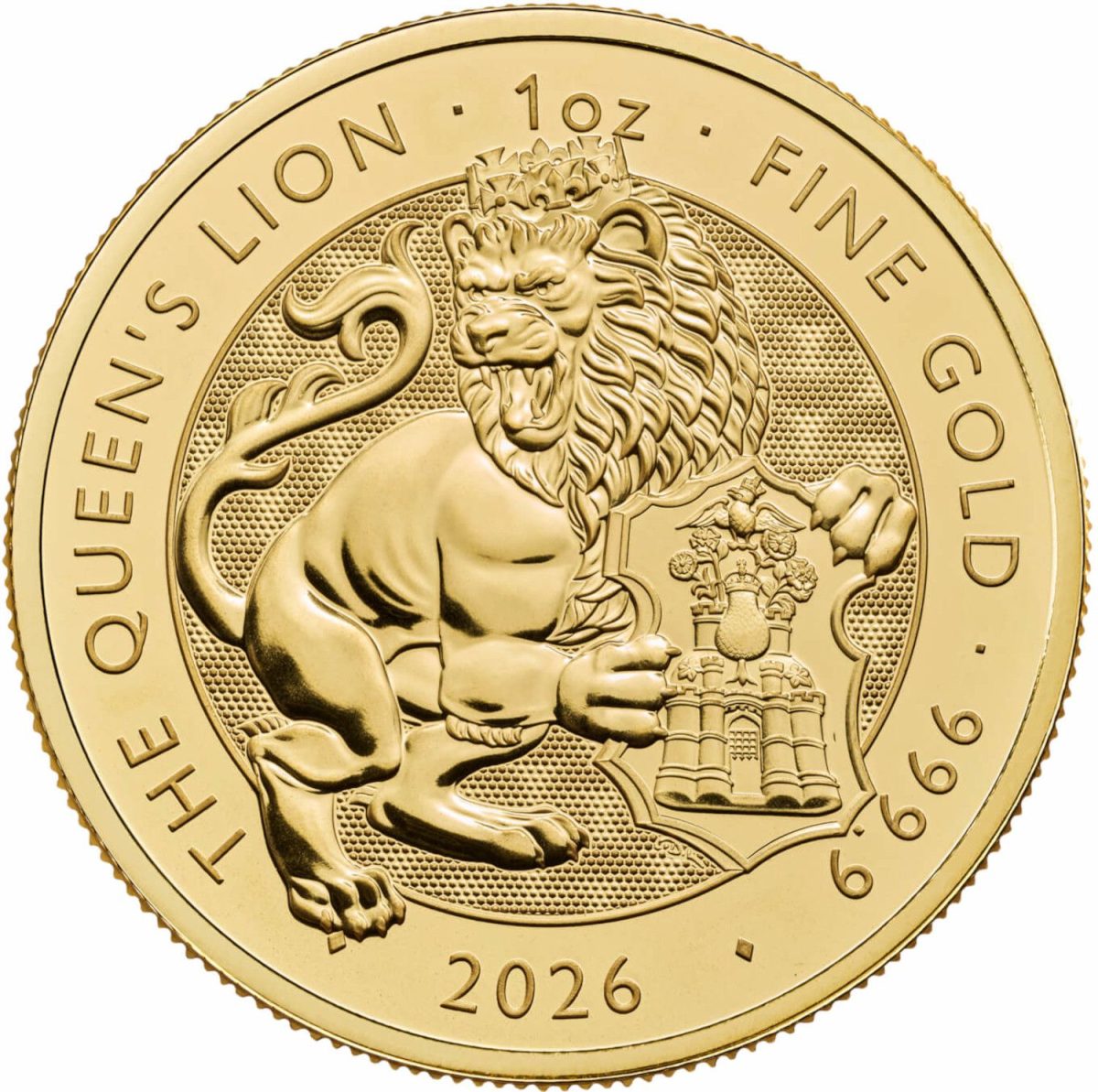 100 Pounds - Charles III (Queen's Lion; 1oz Fine Gold)