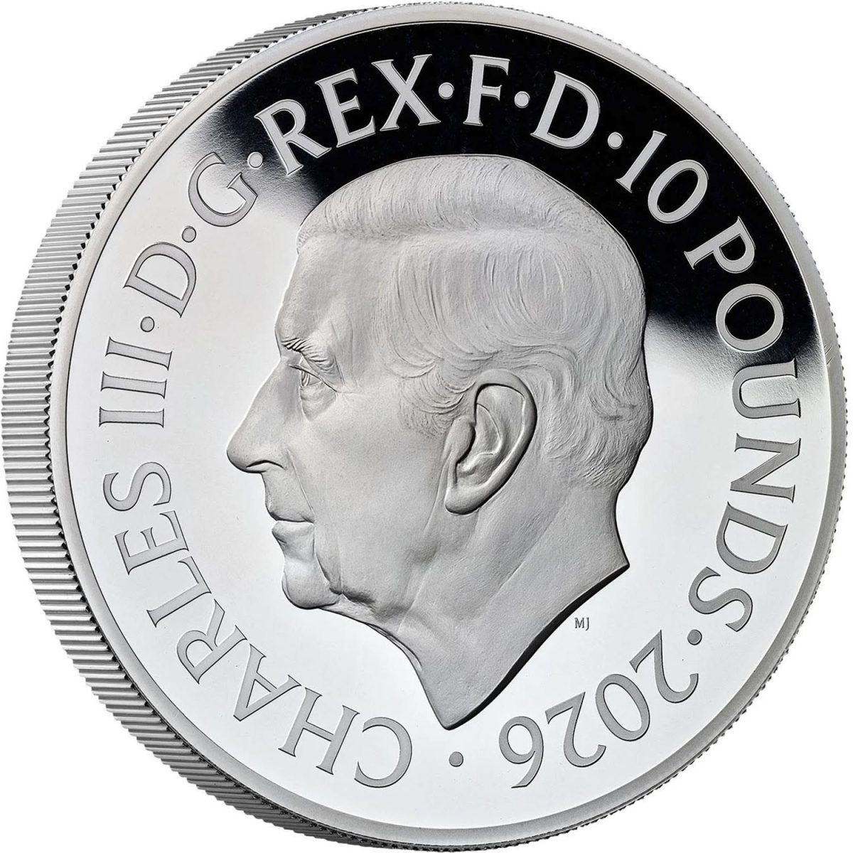 10 Pounds - Charles III (5 oz Fine Silver)