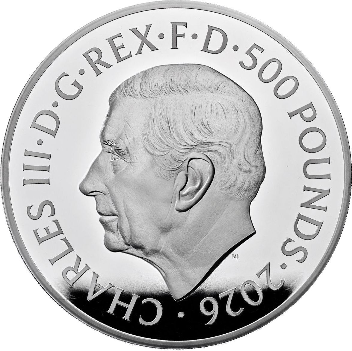 500 Pounds - Charles III (1 kg Fine Silver)