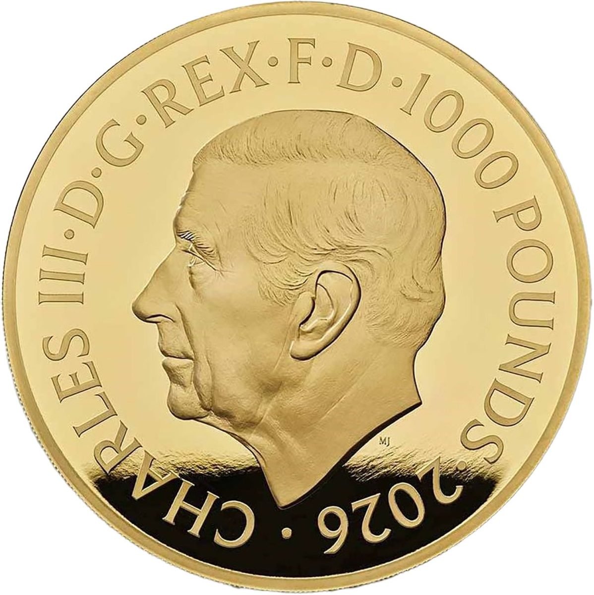 1000 Pounds - Charles III (1 kg Fine Gold)
