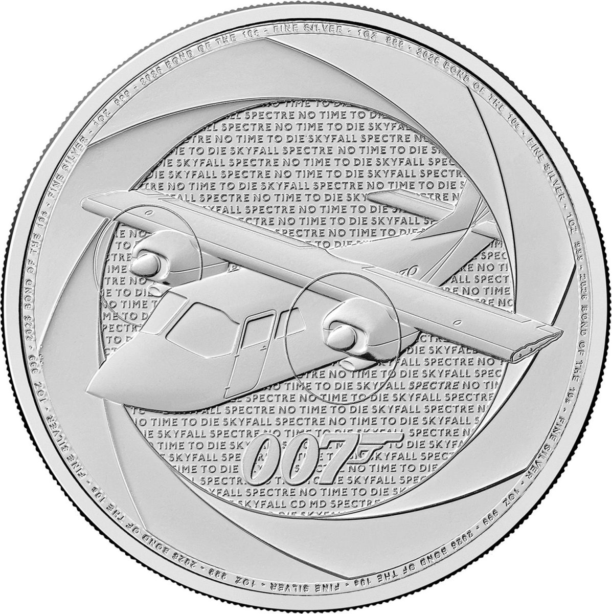 2 Pounds - Charles III (Bond Films of the 2010s; 1oz Fine Silver)