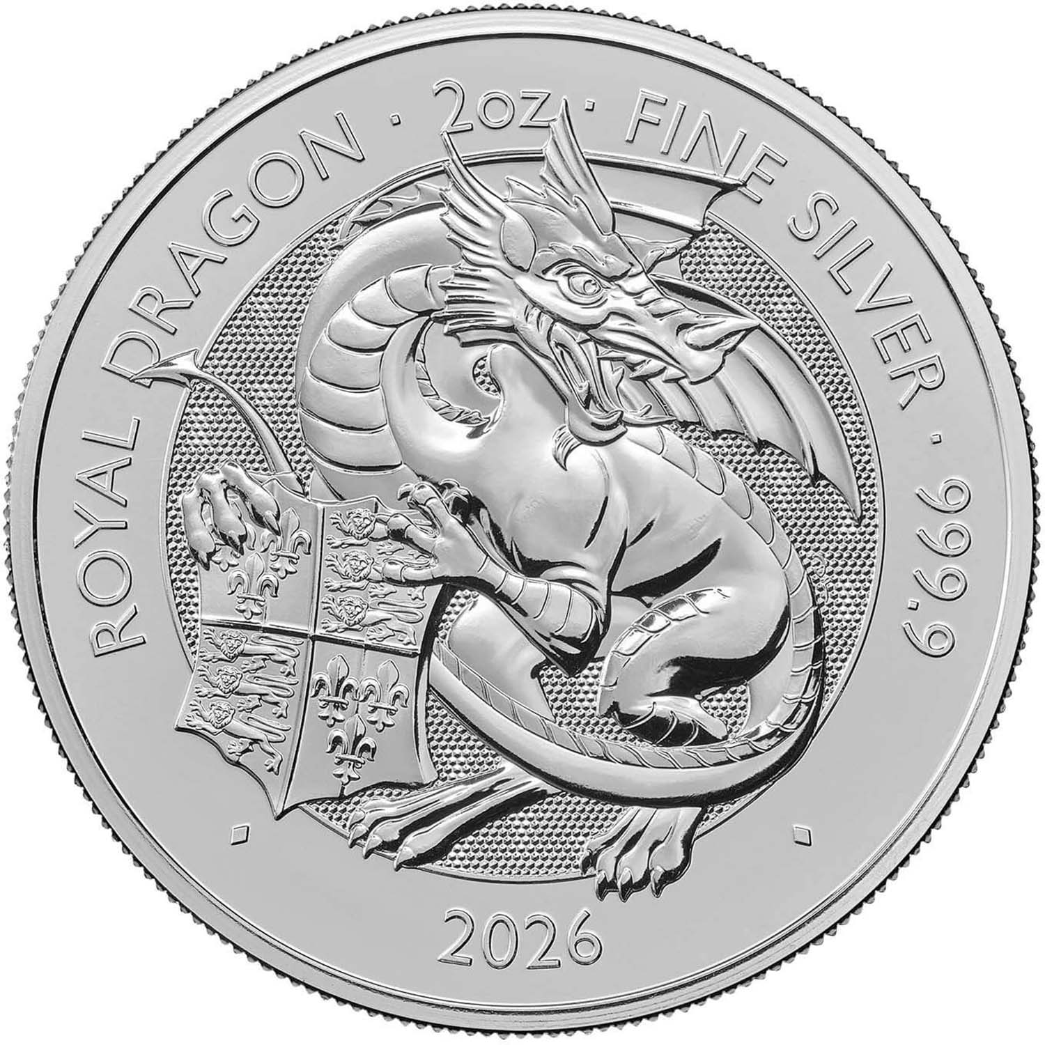5 Pounds - Charles III (Royal Dragon; 2oz Fine Silver)
