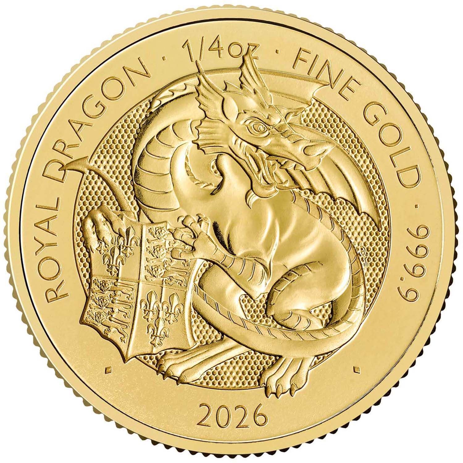 25 Pounds - Charles III (Royal Dragon; 1/4oz Fine Gold)