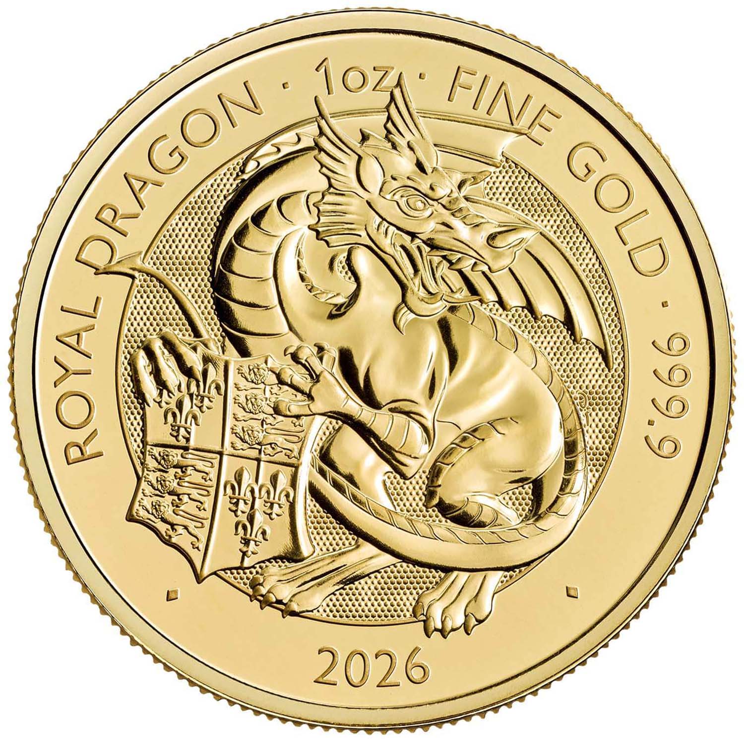 100 Pounds - Charles III (Royal Dragon; 1oz Fine Gold)