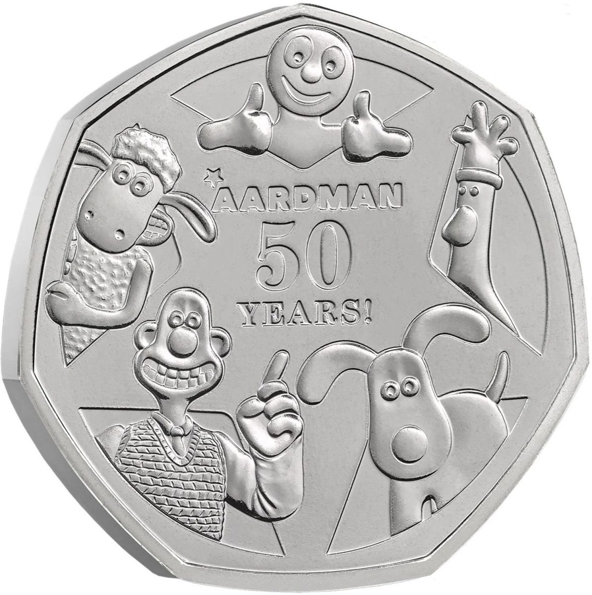 50 Pence - Charles III (Aardman Animations)