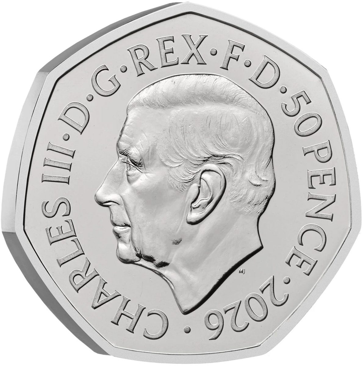 50 Pence - Charles III (Game of Thrones - Ice) obverse