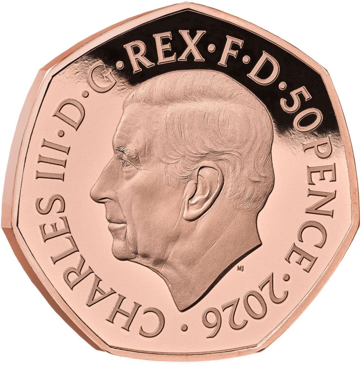 50 Pence - Charles III (Game of Thrones - Ice; Gold Proof) obverse