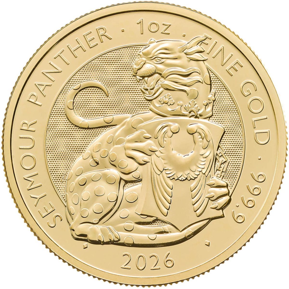 100 Pounds - Charles III (Seymour Panther; 1 oz Fine Gold) reverse