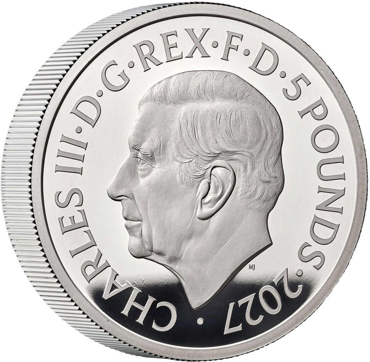 5 Pounds - Charles III (The Tudor Beasts Completer; Silver Proof) obverse